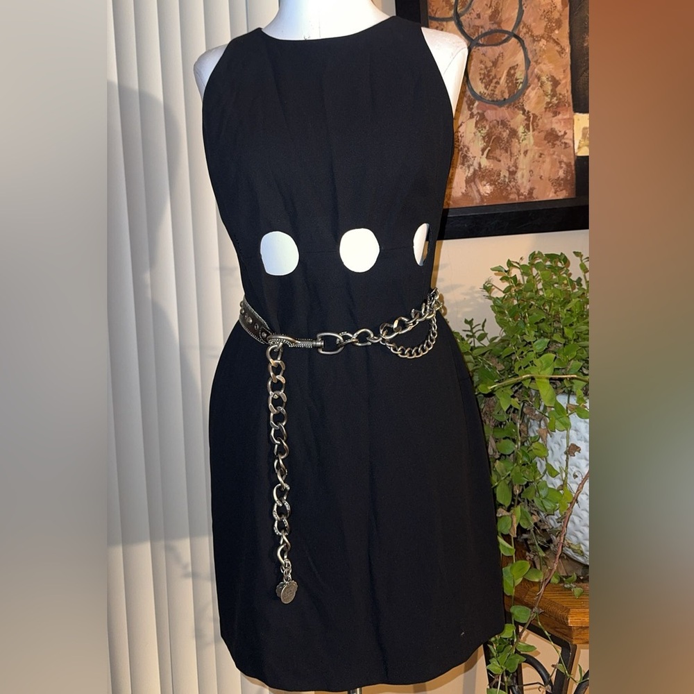 Vintage 1995 Laundry by Shelli Segal Cutout Mini Dress